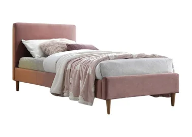 Viengulė lova Signal Acoma Velvet Bluvel 52 rožinės spalvos