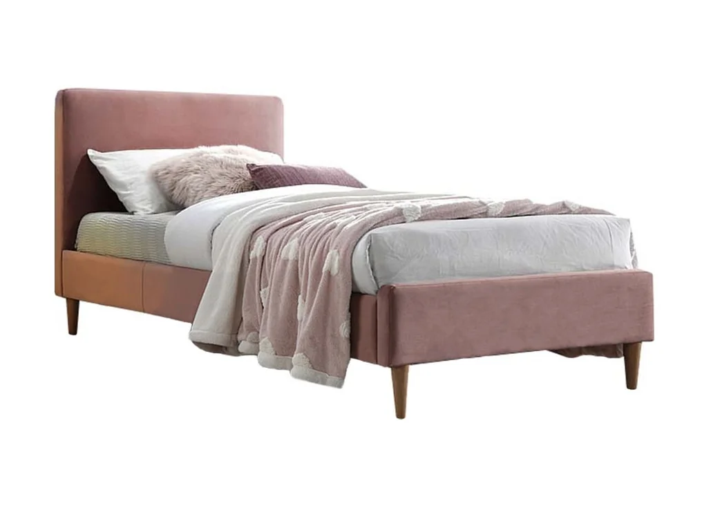 Viengulė lova Signal Acoma Velvet Bluvel 52 rožinės spalvos