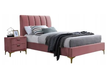 Viengulė lova Signal Mirage Velvet Tap.185 rožinės spalvos
