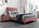 Viengulė lova Signal Mirage Velvet Tap.185 rožinės spalvos