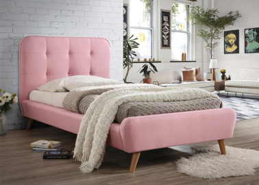 Viengulė lova Signal Tiffany Tap.58 rožinės spalvos