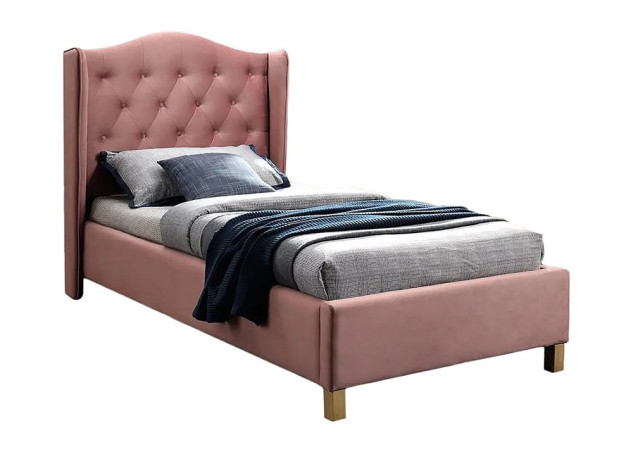 Viengulė lova Signal Aspen Velvet Bluvel 52 rožinės spalvos