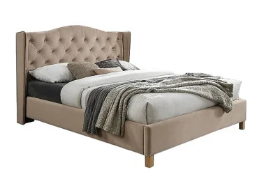 Dvigulė lova Signal Aspen Velvet Bluvel 28 smėlio spalvos