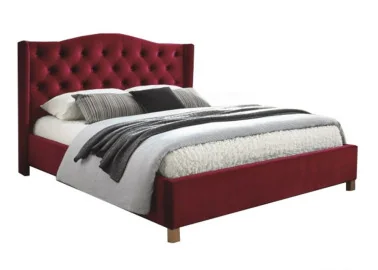 Dvigulė lova Signal Aspen Velvet Bluvel 59 bordo spalvos