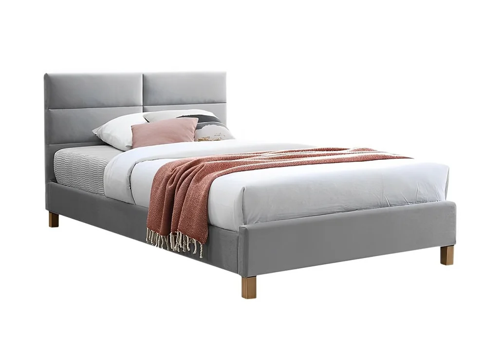 Dvigulė lova Signal Sierra Velvet Bluvel 03 pilkos spalvos