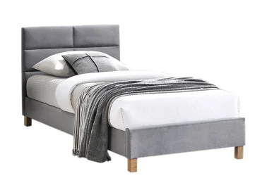 Viengulė lova Signal Sierra Velvet Tap.150 pilkos spalvos