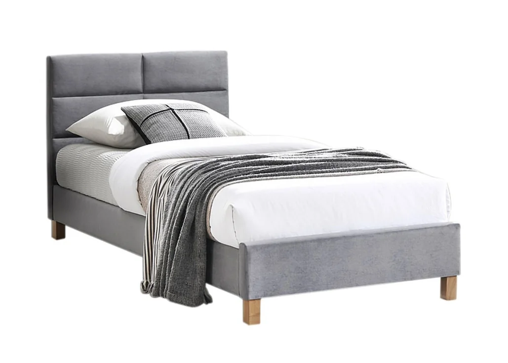 Viengulė lova Signal Sierra Velvet Tap.150 pilkos spalvos