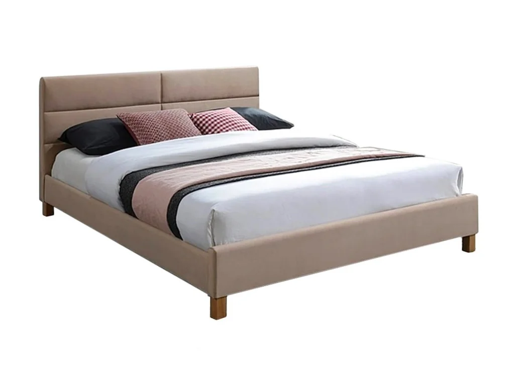 Dvigulė lova Signal Sierra Velvet Bluvel 28 smėlio spalvos