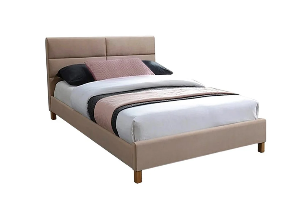 Viengulė lova Signal Sierra Velvet Bluvel 28 smėlio spalvos