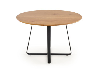 Apvalus stalas „Looper 2“ su medžio drožlės plokštės stalviršiu ir modernia metaline kojų konstrukcija.
Subtilus dizainas, idealiai tinkantis tiek jaukiems, tiek moderniems interjerams.