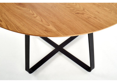 Apvalus stalas „Looper 2“ su medžio drožlės plokštės stalviršiu ir modernia metaline kojų konstrukcija.
Subtilus dizainas, idealiai tinkantis tiek jaukiems, tiek moderniems interjerams.