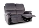 Dvivietė sofa reglaineris Signal Spencer 2 Velvet Bluvel 14 pilkos spalvos