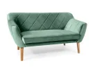 Dvivietė sofa Signal Karo 2 Velvet Bluvel 78 žalios spalvos