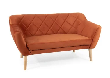 Dvivietė sofa Signal Karo 2 Velvet Bluvel 4215 cinamono spalvos