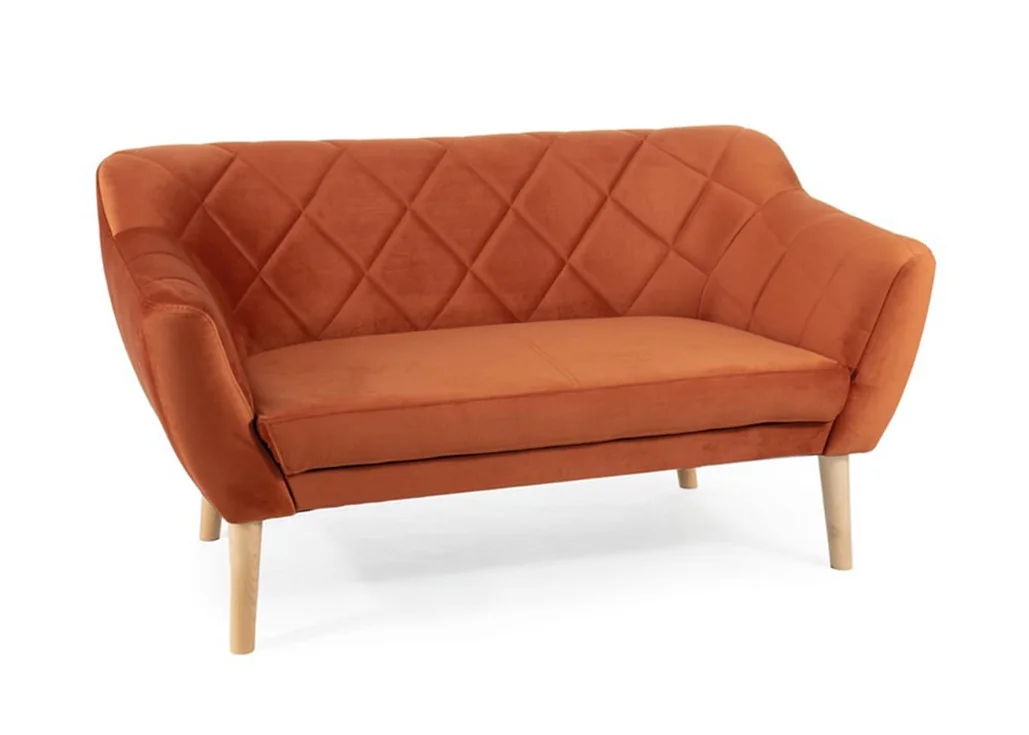 Dvivietė sofa Signal Karo 2 Velvet Bluvel 4215 cinamono spalvos