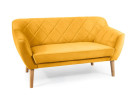 Dvivietė sofa Signal Karo 2 Velvet Bluvel 68 garstyčių spalvos