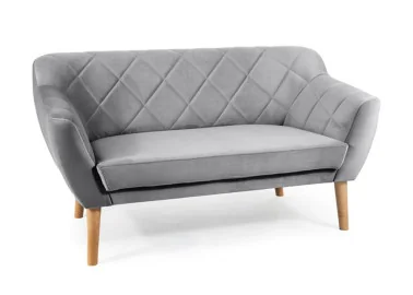 Dvivietė sofa Signal Karo 2 Velvet Bluvel 14 pilkos spalvos