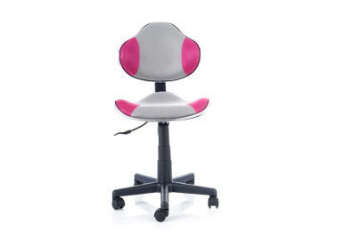 Darbo kėdė Signal Q-G2 pilkos ir rožinės spalvos