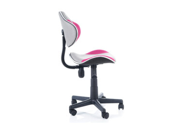 Darbo kėdė Signal Q-G2 pilkos ir rožinės spalvos