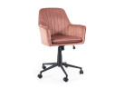 Darbo kėdė Signal Q-886 Velvet Bluvel 52 rožinės spalvos