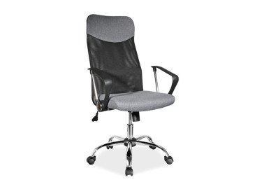 Biuro kėdė Signal Q-025 juodos ir pilkos spalvos
