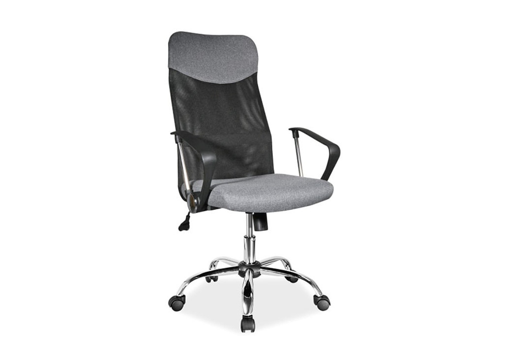 Biuro kėdė Signal Q-025 juodos ir pilkos spalvos
