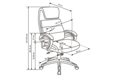 Ši biuro kėdė yra ergonomiška, su aukštu atlošu, galvos atrama bei patogia, reguliuojama sėdimąja dalimi.

Tvirtas dizainas, kokybiška apdaila ir judrumą užtikrinantys ratukai suteikia komfortą ir efektyvumą dirbant prie stalo.