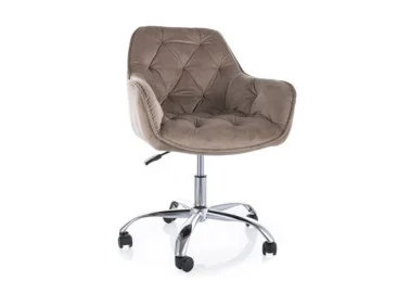 Darbo kėdė Signal Q-190 Velvet Bluvel 40 smėlio spalvos