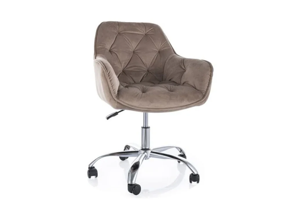 Darbo kėdė Signal Q-190 Velvet Bluvel 40 smėlio spalvos