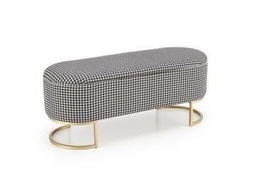 HARMONY bench with storage function black  white  gold9