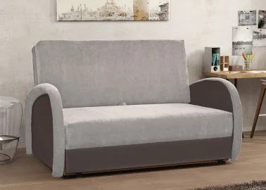 Dailus ir komfortiškas išskleidžiamas miegamasis fotelis rudos ir smėlio spalvos