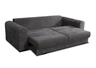 Stilinga ir labai patogi sofa - lova su daugybe minkštų pagalvėlių pilkos spalvos Rob Gol