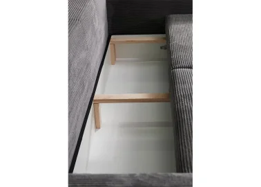 Stilinga ir labai patogi sofa - lova su daugybe minkštų pagalvėlių pilkos spalvos Rob Gol