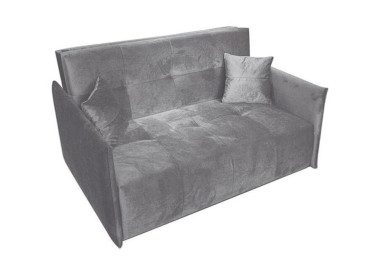 Žavingas modernaus dizaino patogus ir praktiškas miegamasis fotelis pilkos spalvos