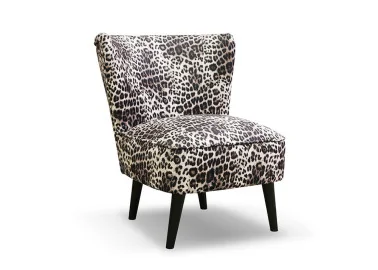 Šiuolaikiškas, originalus, akį traukiantis, minkštas fotelis leopardinis