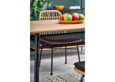 JACKSON table color top - golden oak legs - black1