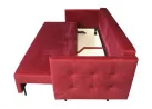 lietuvių gamybos sofa lova, pagaminta iš aukščiausios kokybės veliūrinio audinio. Sofa su miegojimo funkcija ir patalynės dėže
