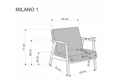 Šis modernus fotelis yra sukurtas skandinaviško minimalistinio dizaino stiliumi. Jo rėmas pagamintas iš natūralaus medžio, kuris suteikia konstrukcijai tvirtumo ir išskirtinio šilumos pojūčio. Sėdimoji dalis aptraukta aukštos kokybės audiniu, o švelnus atspalvis puikiai tinka įvairių interjerų spalvų paletėms.