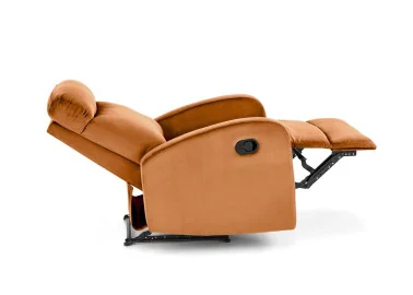 Cinamono spalvos modernus ir patogus fotelis Wonder puikiai tiks jūsų namų poilsio zonai. Pagamintas iš minkšto ir prabangaus audinio, fotelis siūlo komfortą, kuris idealiai tinka poilsiui po ilgos dienos.