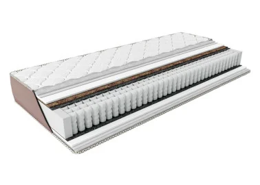 Dvipusis vidutiniškai kietas čiužinys su Pocket Spring spyruoklių sistema, 19 cm aukščio. Pagaminta Ukrainoje