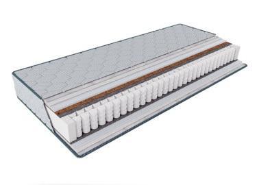Dvipusis kietas ir labai kietas čiužinys su Pocket Spring spyruoklių sistema, 18 cm aukščio. Pagaminta Ukrainoje
