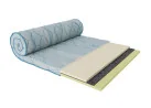 Antčiužinis su ortopedinių ir Memory Foam putų užpildu, 5 cm aukščio. Pagaminta Ukrainoje