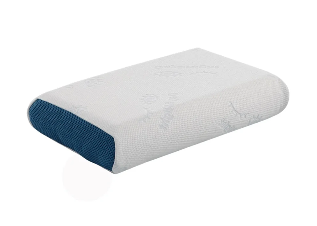Klasikinės formos pagalvė su memory foam putų užpildu, 15 cm aukščio. Pagaminta Ukrainoje