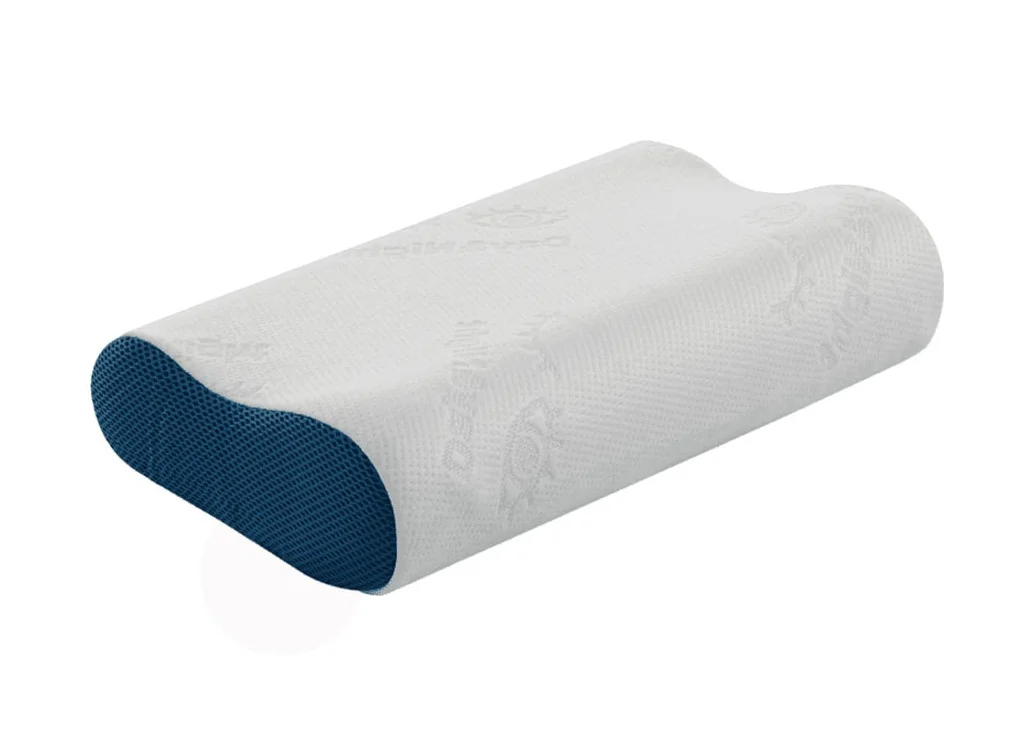 Ortopedinė pagalvė su memory foam putų užpildu, 11/9 cm aukščio. Pagaminta Ukrainoje
