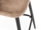 Stilinga ir moderni baro kėdė H96. Subtili smėlio spalva, juodos metalinės kojelės ir aukščio reguliavimo funkcija užtikrina patogumą bei eleganciją jūsų erdvėje.