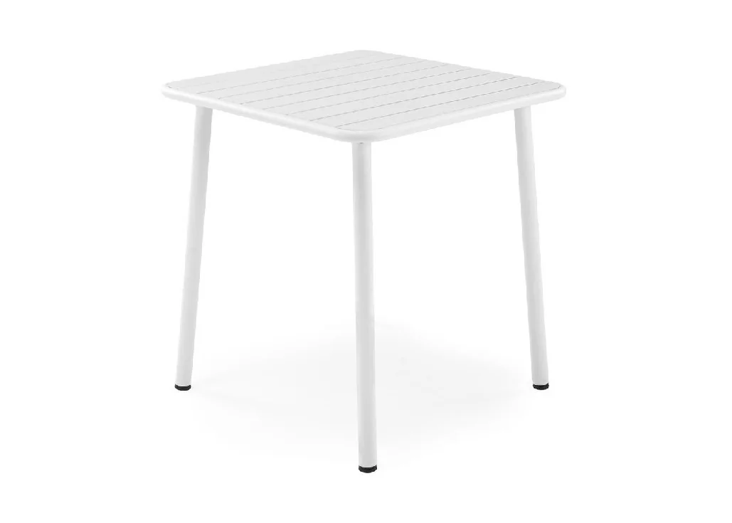 Bosco baltas kvadratinis stalas – minimalistinis ir stilingas sprendimas jūsų interjerui.