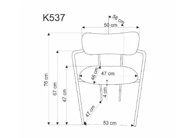 Moderni kreminės spalvos kėdė K537 su aukso spalvos rėmu, puikiai tinkanti stilingam interjerui.