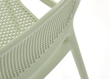 Minimalistinio stiliaus plastikinė mėtinės spalvos kėdė K532, puikiai papildys jūsų interjerą.