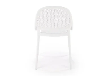 Minimalistinio stiliaus plastikinė balta kėdė K532, puikiai papildys jūsų interjerą.
