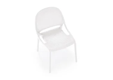 Minimalistinio stiliaus plastikinė balta kėdė K532, puikiai papildys jūsų interjerą.
